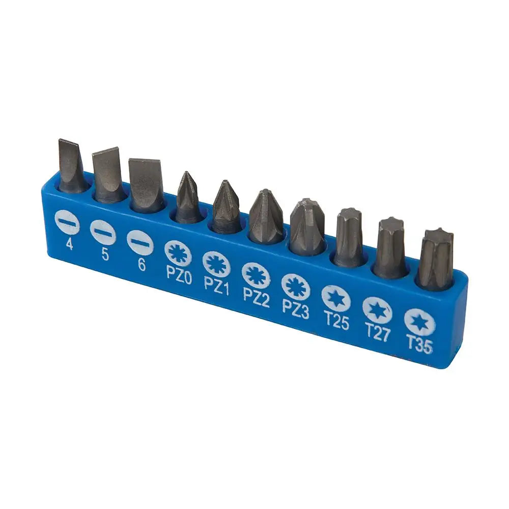 Silverline Angle Screwdriver Bit Holder Set 12pce 599368  White Rose Tools