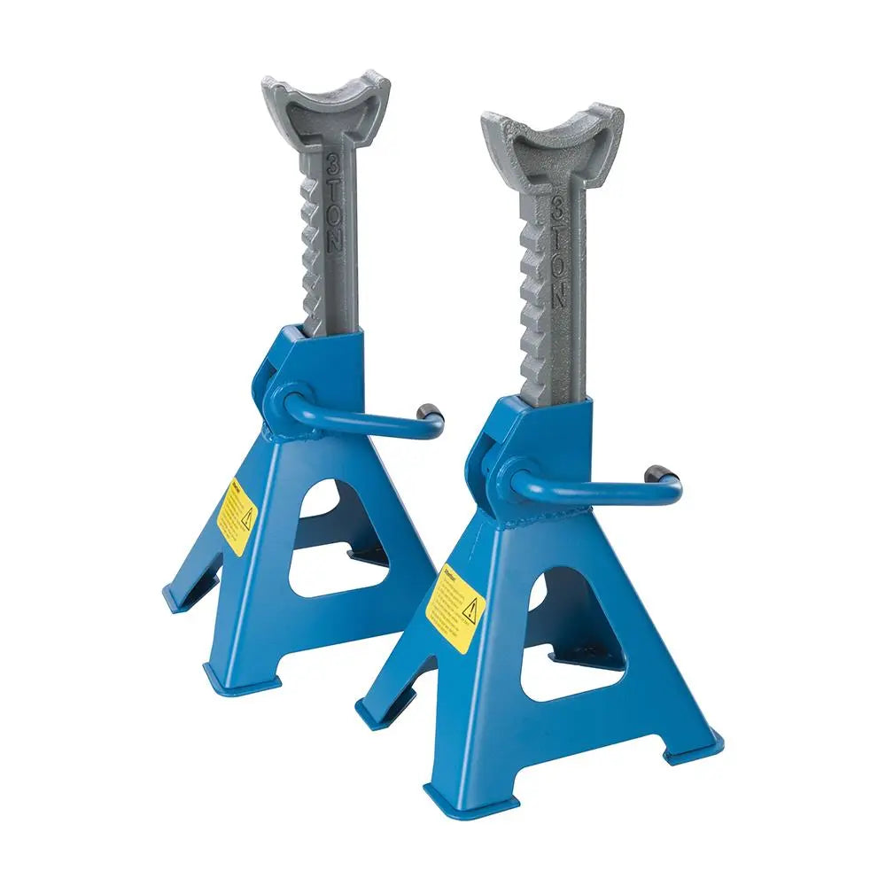 Silverline Axle Stand Set 2 Piece 3 Tonne Lifting Capacity 