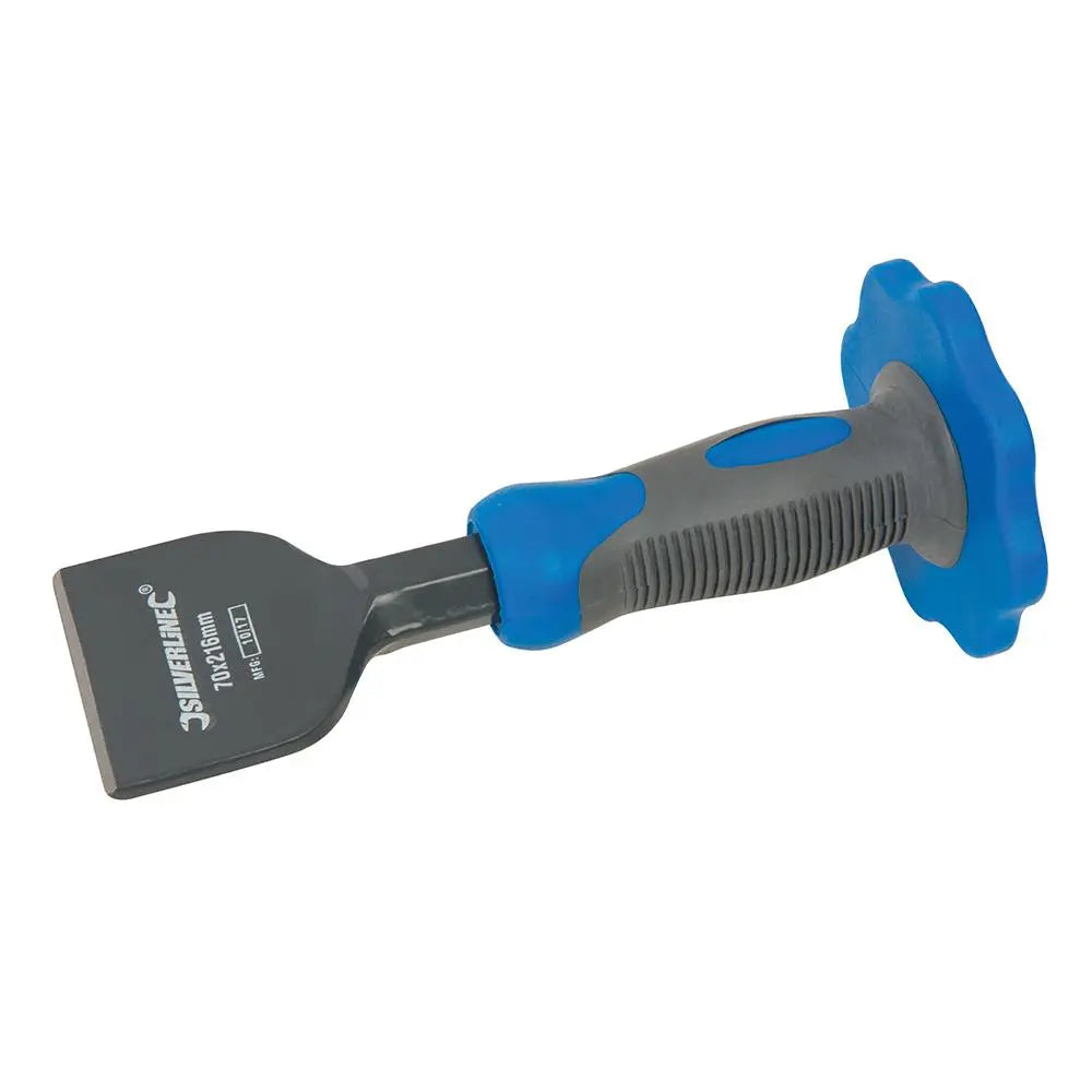 Silverline Bolster Chisel with Guard 70 x 216mm 781710  White Rose Tools