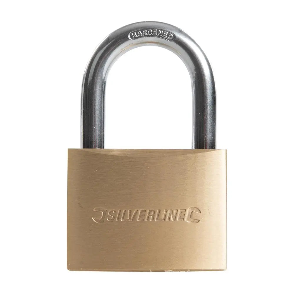 Silverline Brass Padlock 60mm MSS05  White Rose Tools