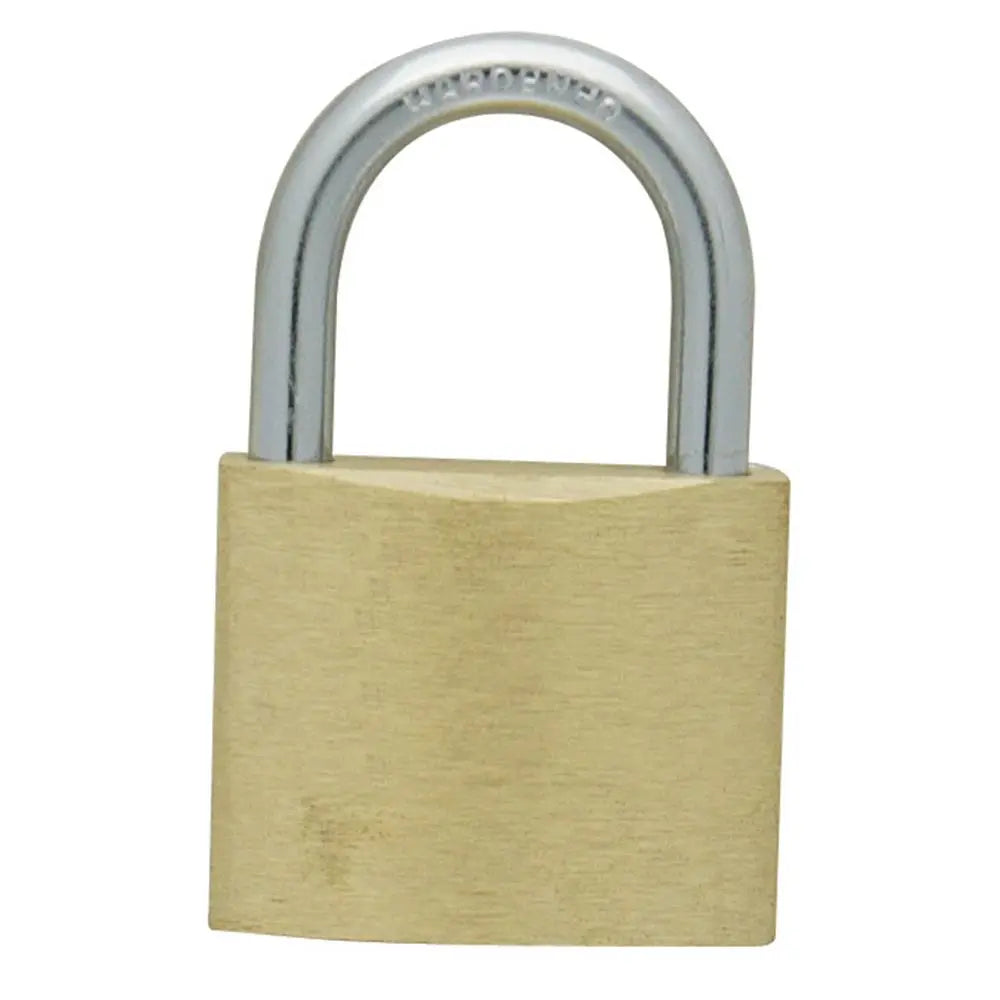 Silverline Brass Padlock Keyed Alike 4pk 40mm 675152  White Rose Tools