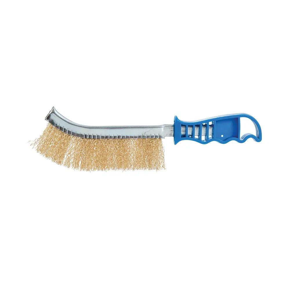 Silverline Brass Wire Bristle Brush 250mm Paint Rust Removal Metal Cleaning  White Rose Tools
