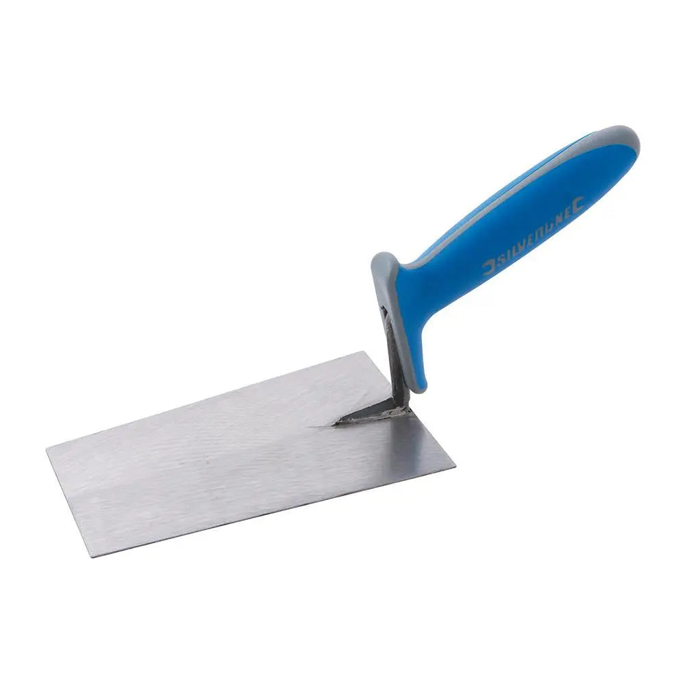 Silverline Bucket Trowel Soft-Grip 180 x 110mm 664458  White Rose Tools