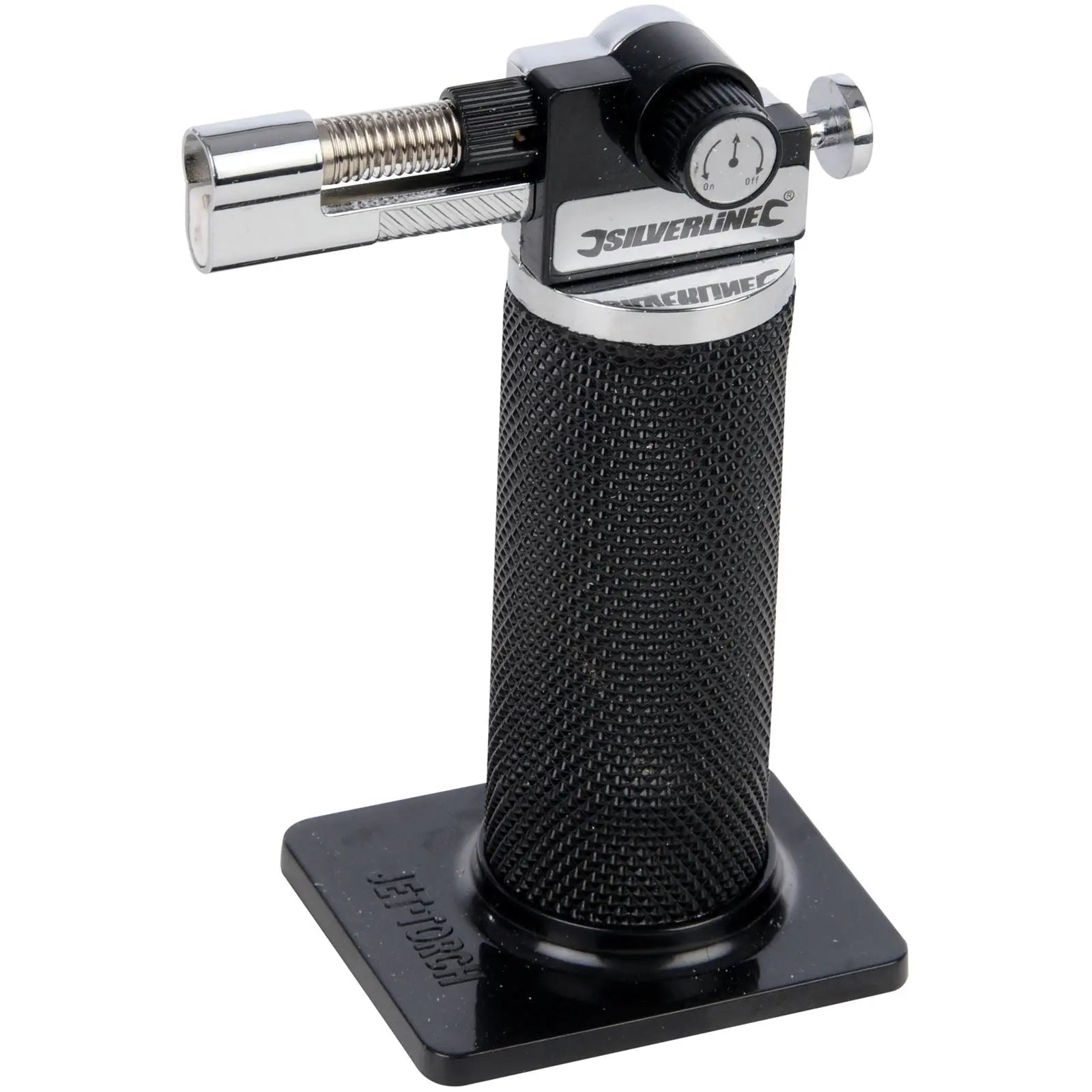 Silverline Butane Gas Torch Degree Lighter Adjustable Flame Refillable Craft Work 