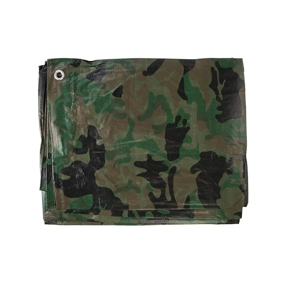 Silverline Camouflage Tarpaulin Cut 2.4 x 3m / Actual 2.3 2.85m 488443  White Rose Tools