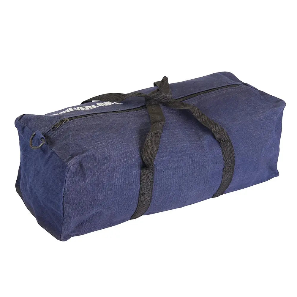 Silverline Canvas Tool Bag 460 x 180 x 130mm TB50  White Rose Tools