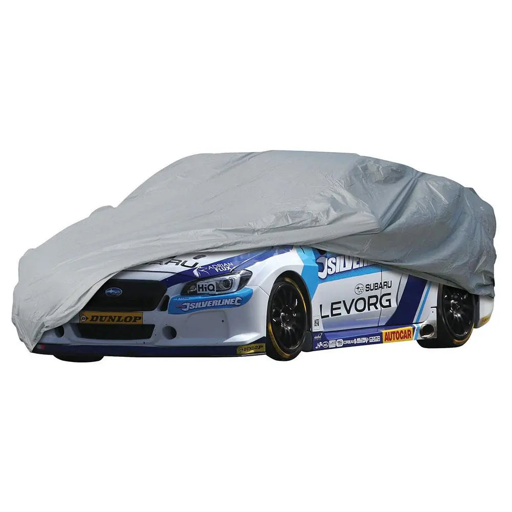 Silverline Car Cover 4310 x 1650 1190mm (M) 220393  White Rose Tools