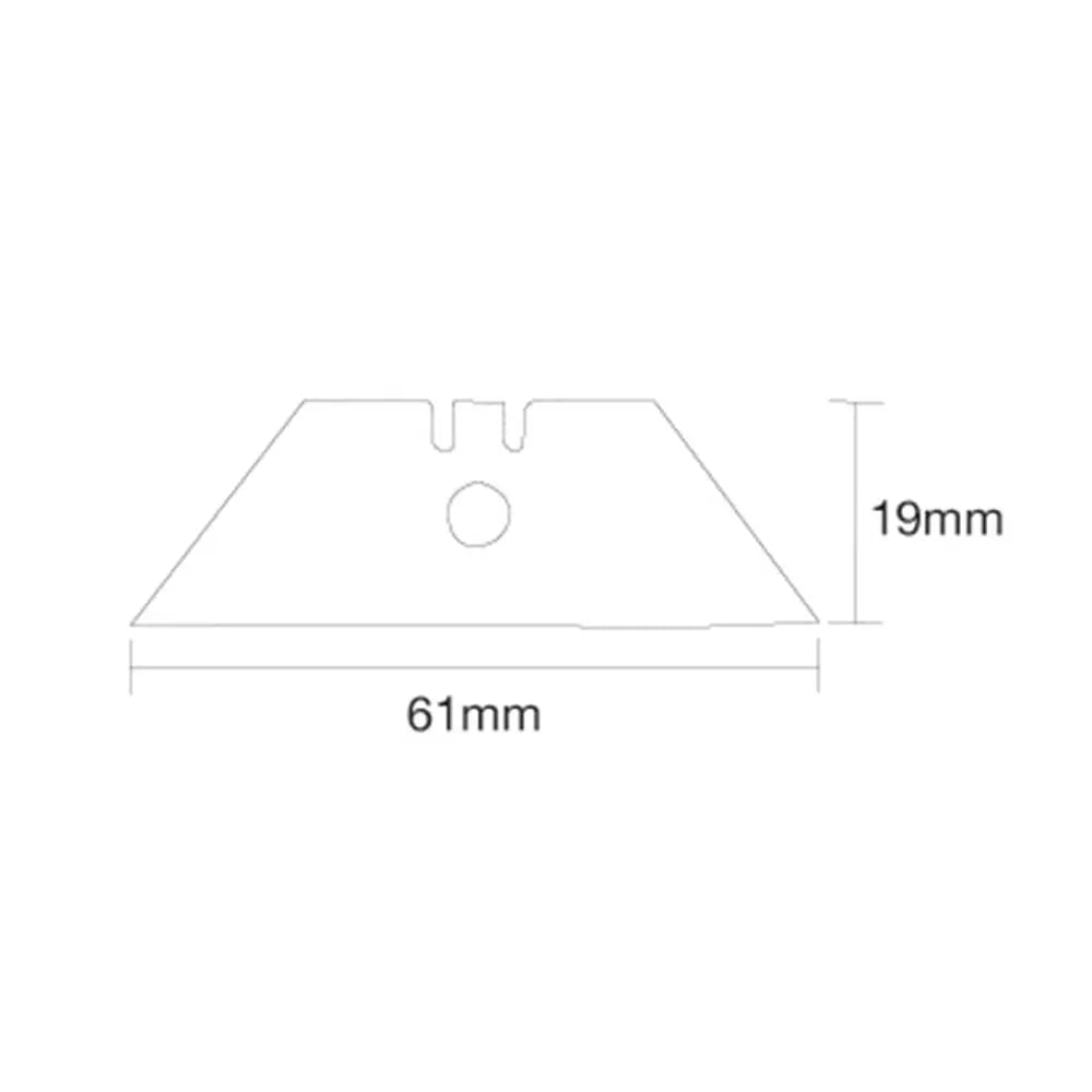 Silverline Centre Hole Utility Blades 10pk 0.6mm 196587  White Rose Tools
