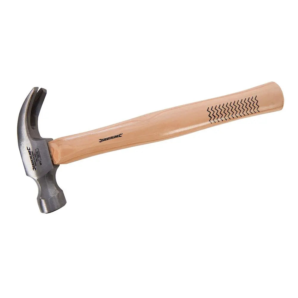 Silverline Claw Hammer Hickory 16oz (454g) HA01  White Rose Tools