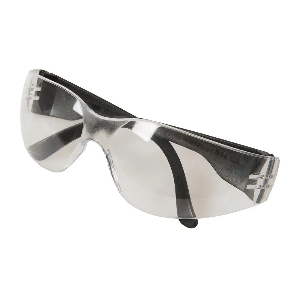 Silverline Clear Wraparound Safety Glasses  UV Impact Resistant 