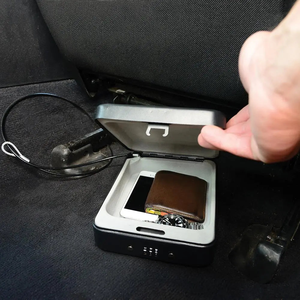 Silverline Combination Car Security Safe Box Portable Van Wallet Sat-Nav 
