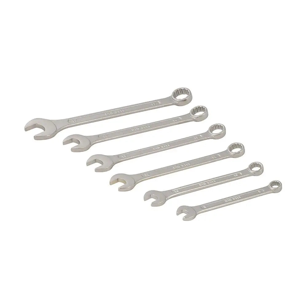 Silverline Combination Metric Spanner Set 6 Piece 8-17mm 