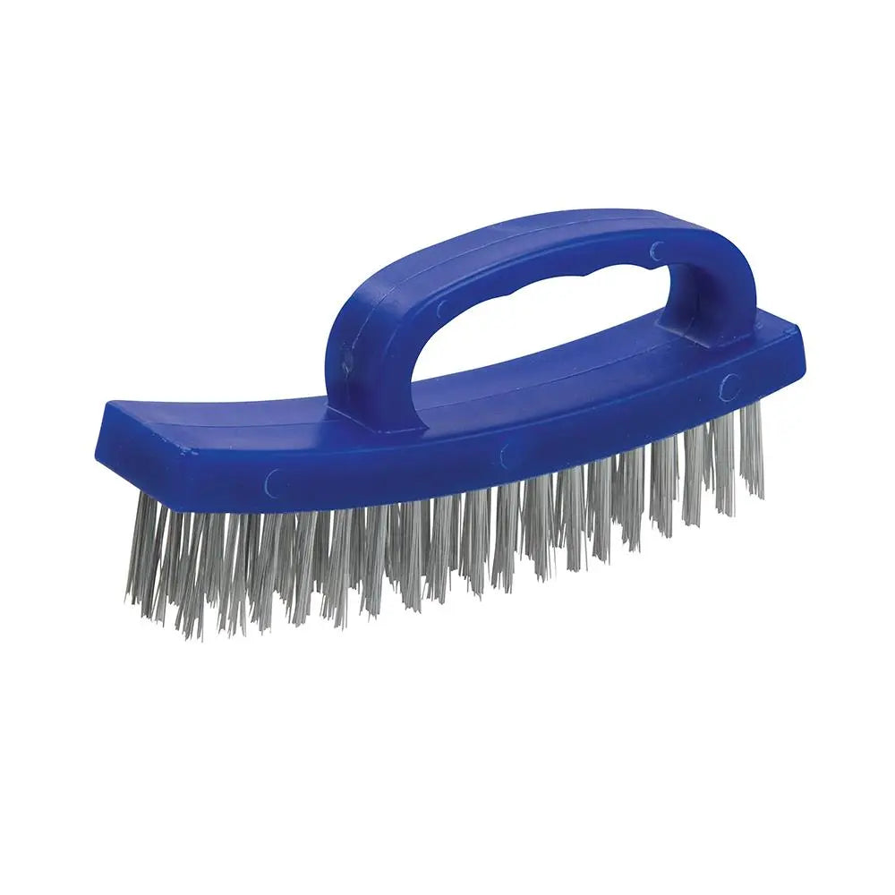 Silverline D-Handle Wire Brush 4 Row 250554  White Rose Tools