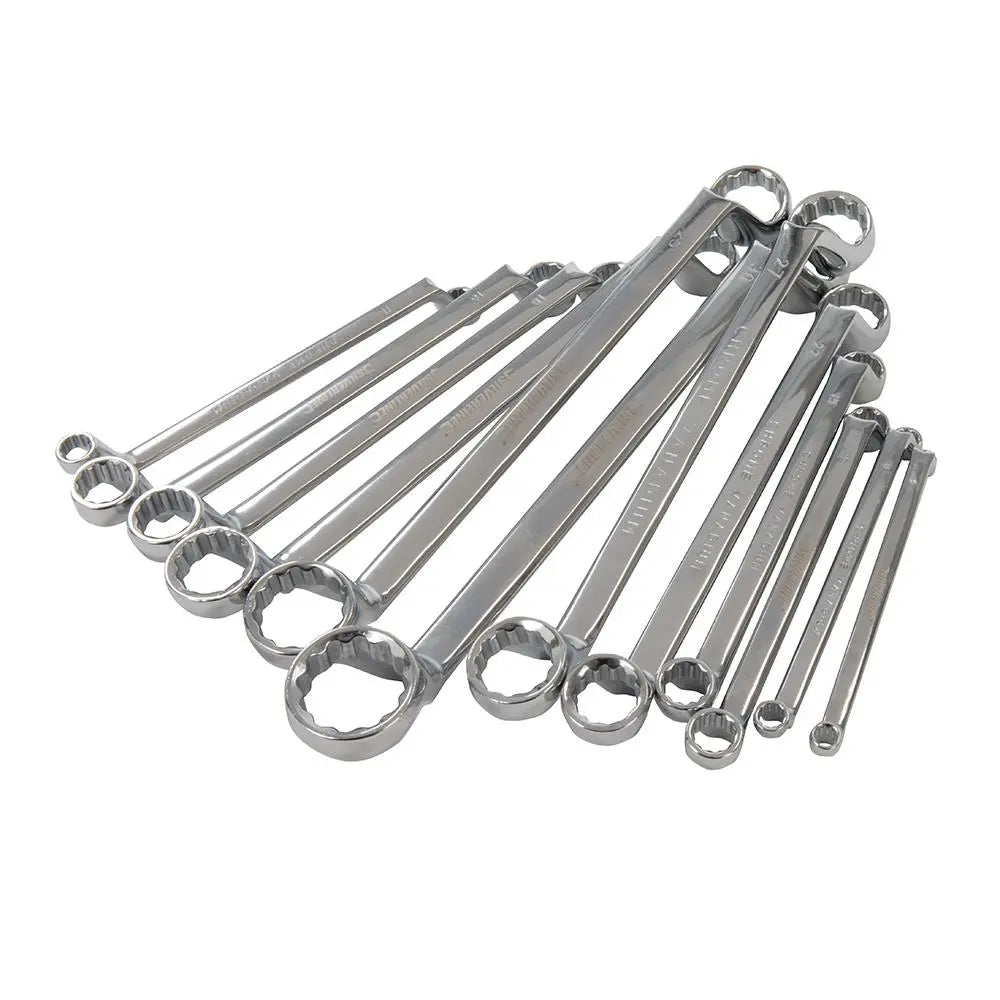 Silverline Deep Offset Ring Spanners Set 12pce 6 - 32mm 627185  White Rose Tools