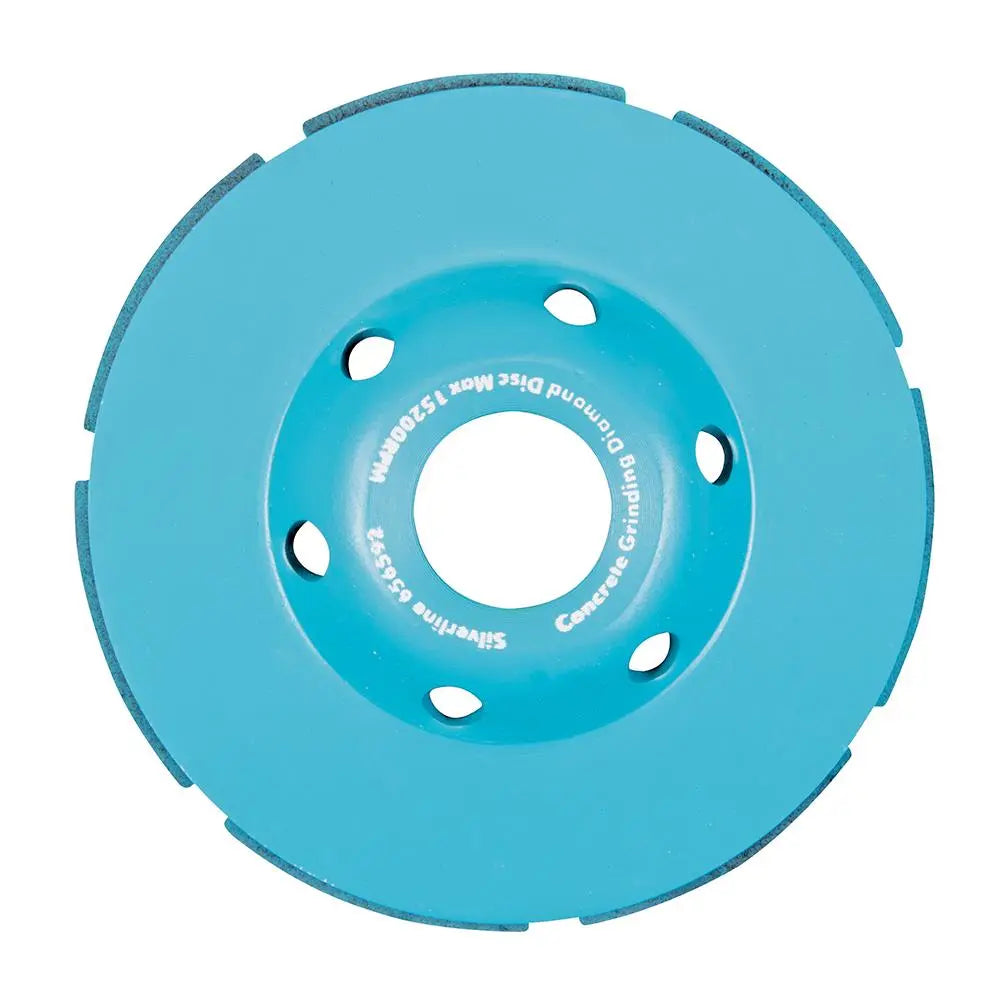Silverline Diamond Grinding Wheel 100 x 22.23mm Double Row 656592  White Rose Tools