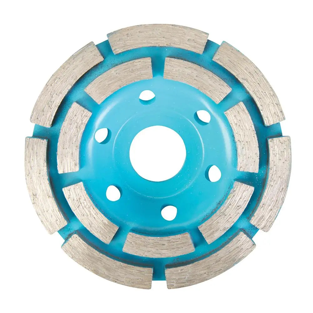 Silverline Diamond Grinding Wheel 100 x 22.23mm Double Row 656592  White Rose Tools