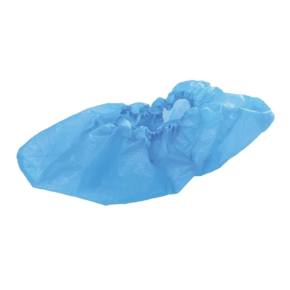 Silverline Disposable Shoe Covers Overshoes Boot Blue Splash Damp Resistant 100pk 