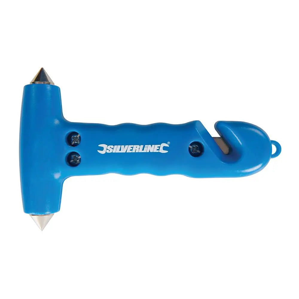 Silverline Emergency Hammer & Belt Cutter 150mm 395235  White Rose Tools