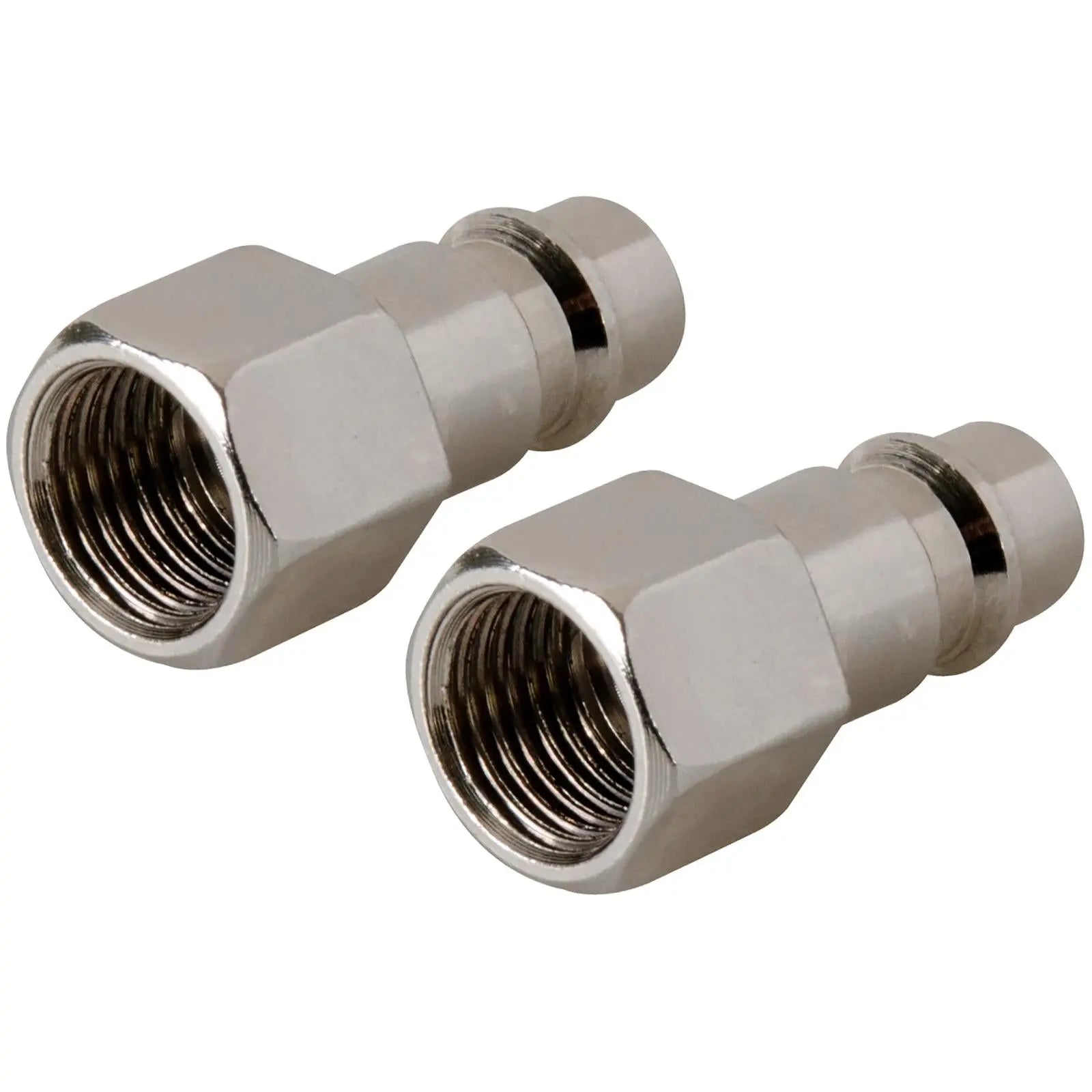 Silverline Euro Air Line Bayonet Female Thread Coupler 2 Pack 1/4" BSP 