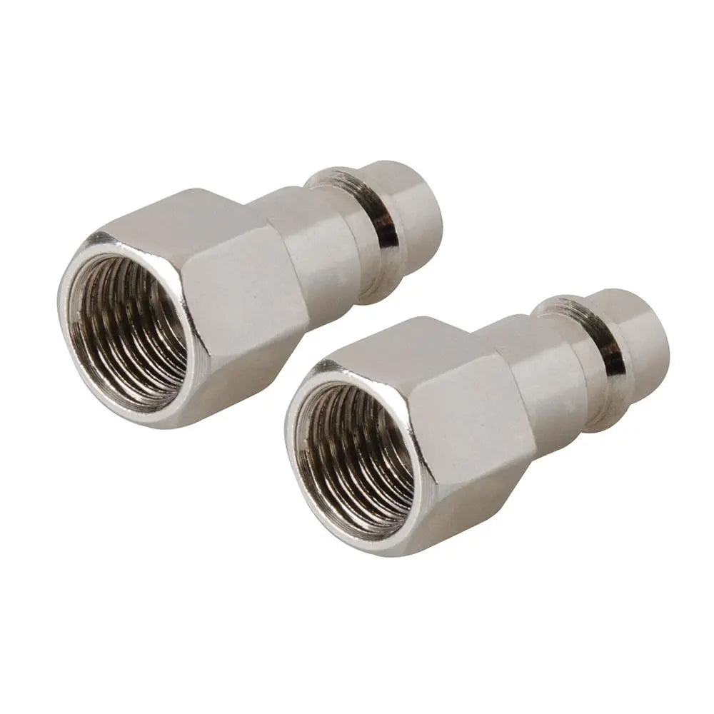 Silverline Euro Air Line Bayonet Female Thread Coupler 2 Pack 1/4" BSP 