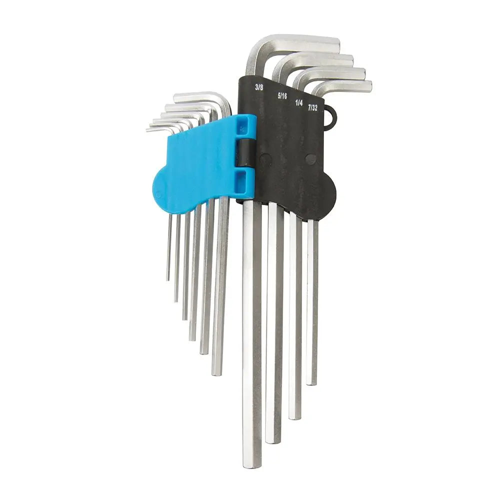 Silverline Expert Hex Key Imperial Set 10pce 1/16" - 3/8" 589679  White Rose Tools