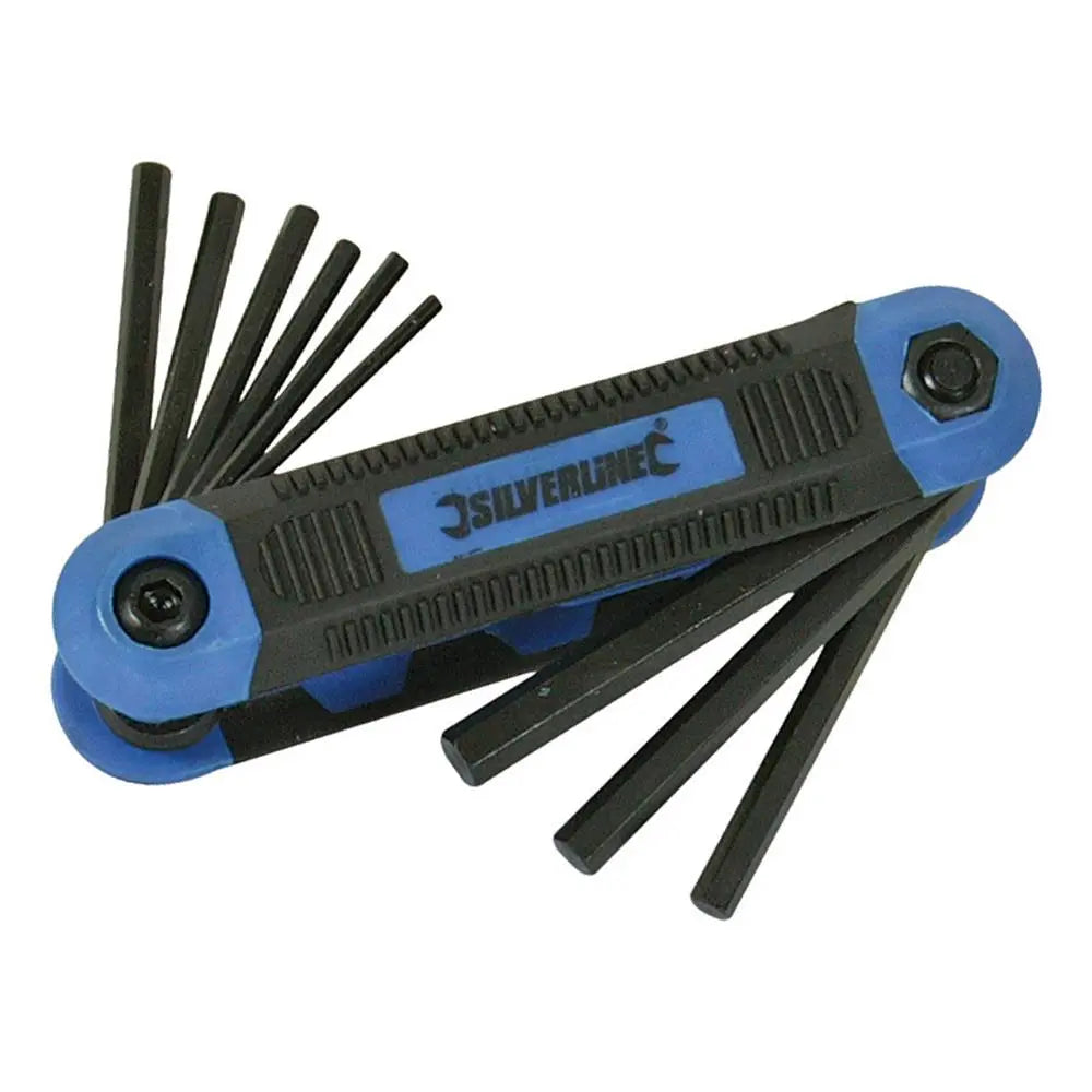 Silverline Expert Hex Key Imperial Tool 9pce 5/64" - 1/4" 763580  White Rose Tools