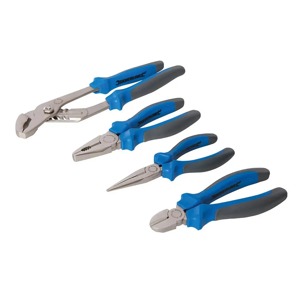 Silverline Expert Pliers Set 4pce 633832  White Rose Tools