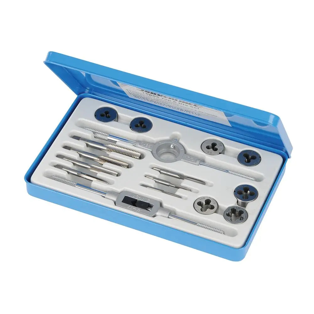 Silverline Expert Tap & Die Set 16pce Metric 823533  White Rose Tools