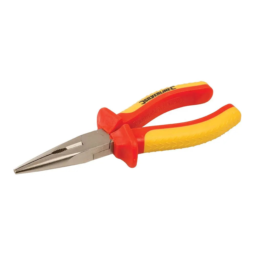 Silverline Expert VDE Long Nose Pliers 160mm 633651  White Rose Tools