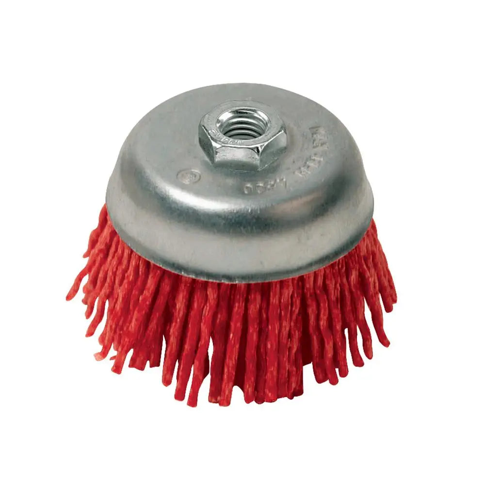Silverline Filament Abrasive Cup Brush 75mm Coarse 217606  White Rose Tools