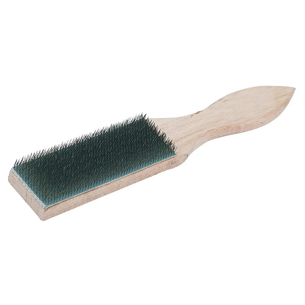 Silverline File Card Brush Wooden 40mm PB19  White Rose Tools