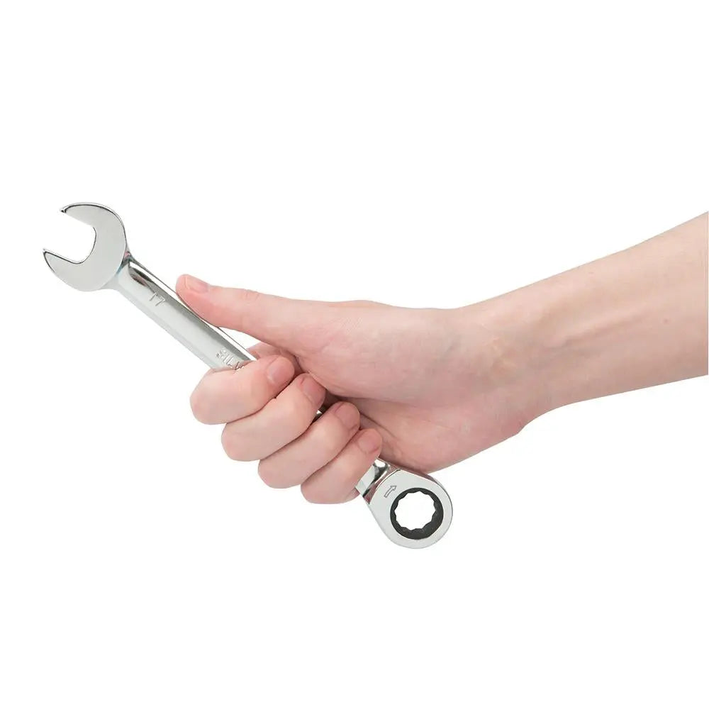 Silverline Fixed Head Ratchet Spanner Set 6pce 8 - 17mm 633788  White Rose Tools