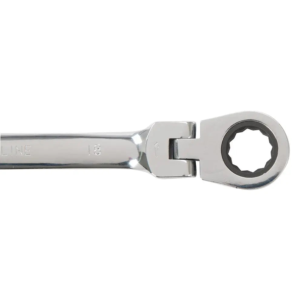 Silverline Flexible Head Ratchet Spanner Set 12pce 8 - 19mm 794336  White Rose Tools