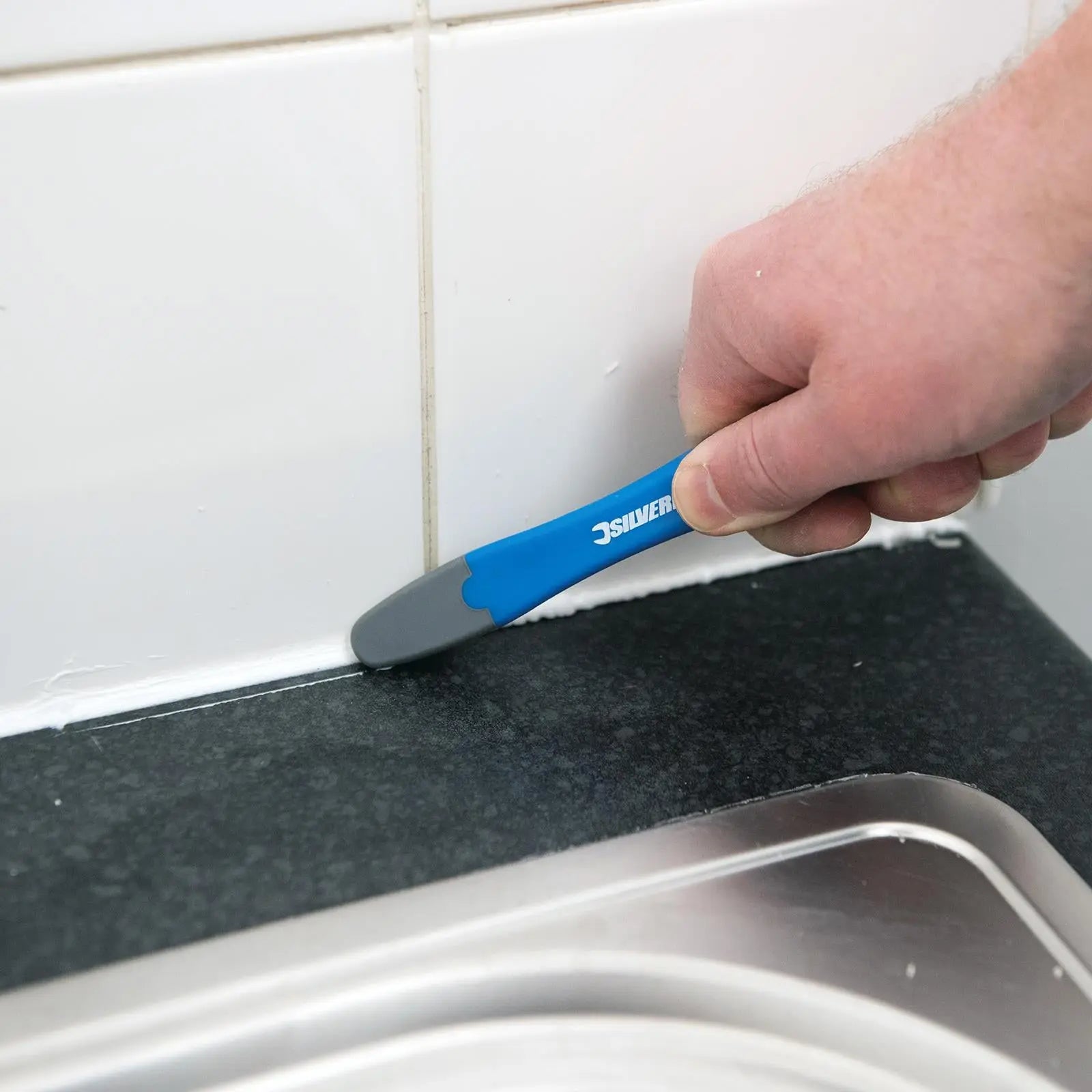 Silverline Flexible Silicone, Grout & Sealant Smoother Filler Putty Finishing 145mm 