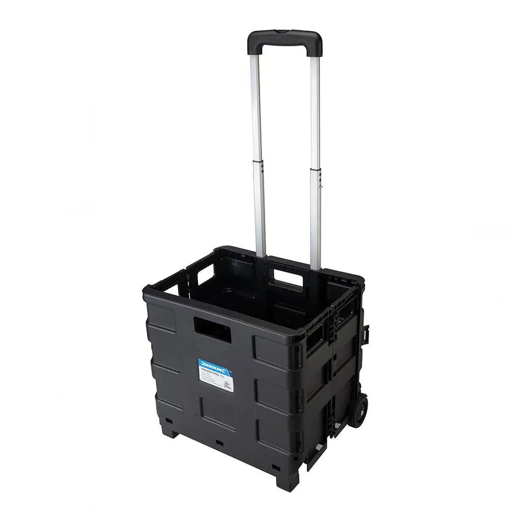 Silverline Folding Box Trolley 25kg 633400  White Rose Tools