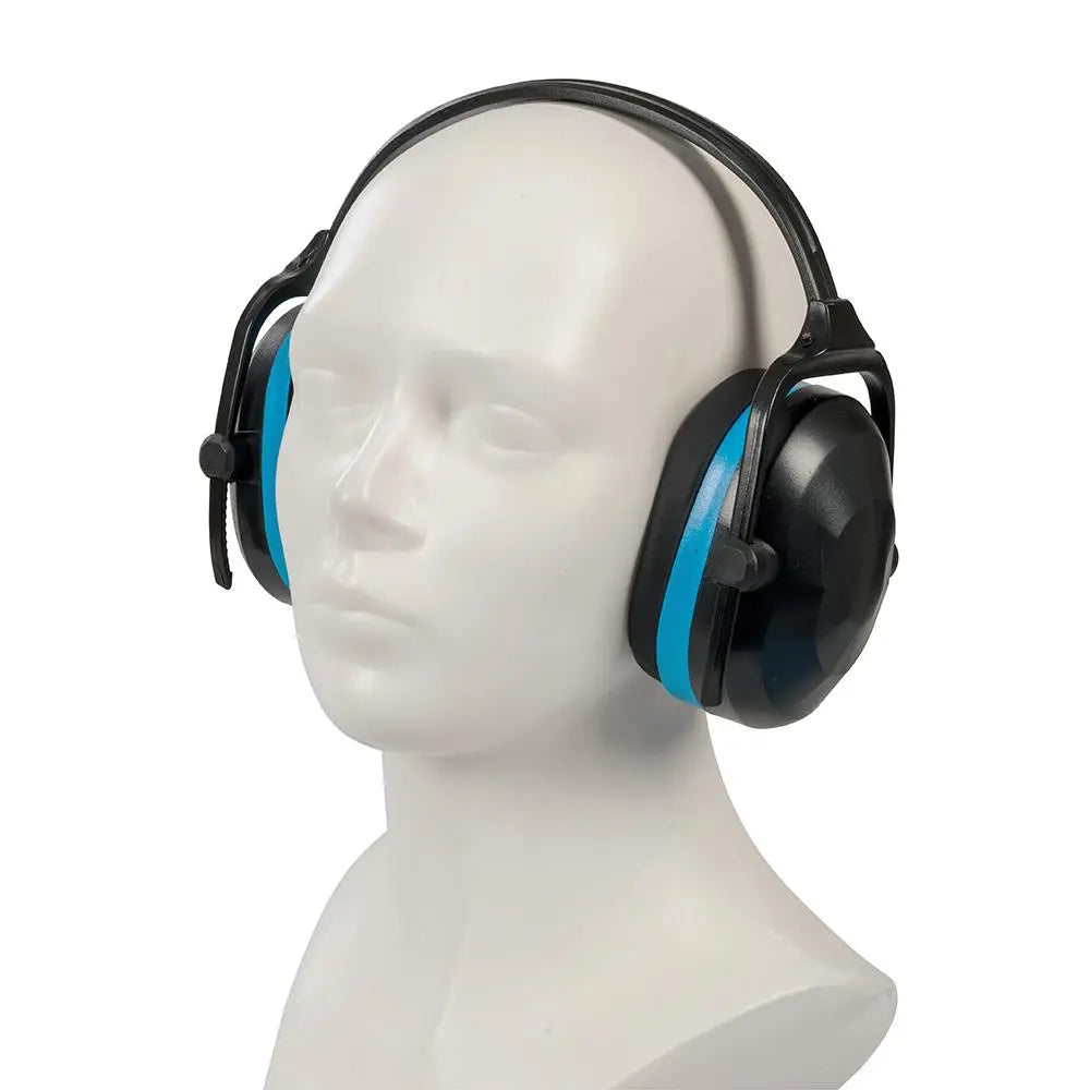 Silverline Folding Ear Defenders SNR 30dB Muffs Compact Safety Protectors Work 