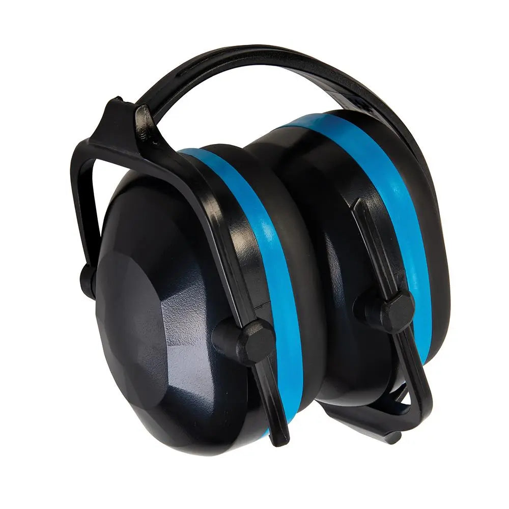 Silverline Folding Ear Defenders SNR 30dB Muffs Compact Safety Protectors Work 