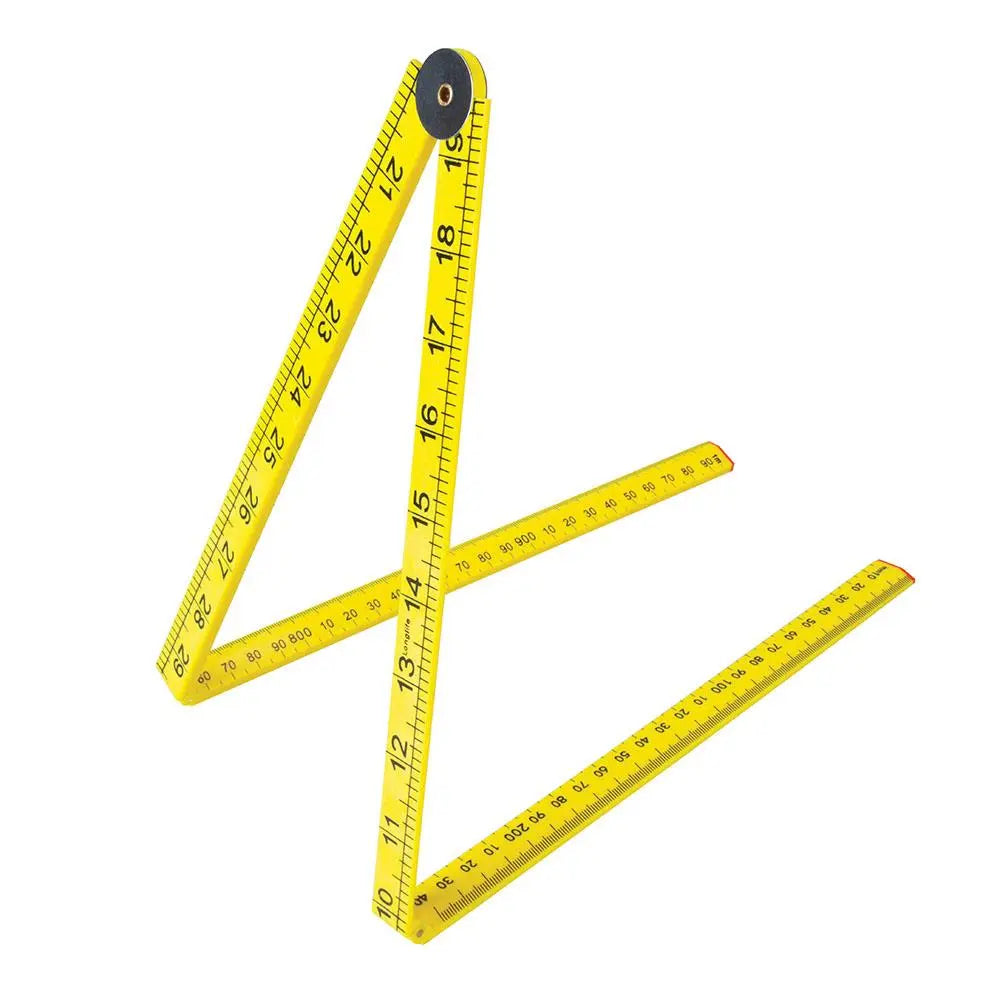 Silverline Folding Rule 1000mm  White Rose Tools