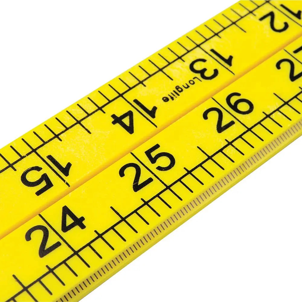Silverline Folding Rule 1000mm  White Rose Tools