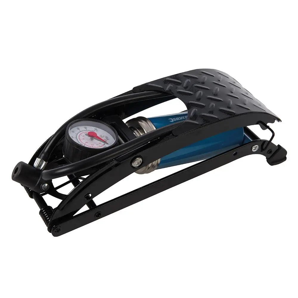 Silverline Foot Pump Single Barrel 280cc 380250  White Rose Tools