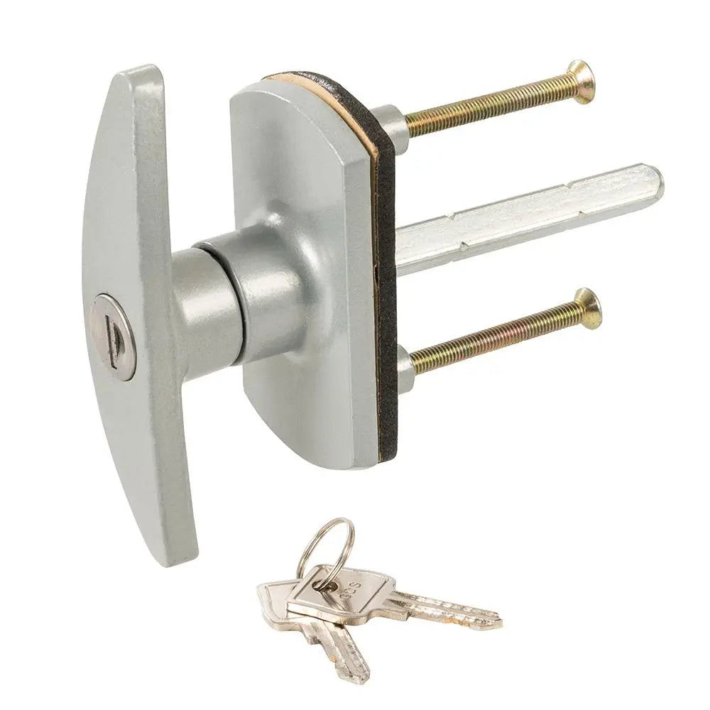 Silverline Garage Door Locking Handle 75mm Diamond 671027  White Rose Tools