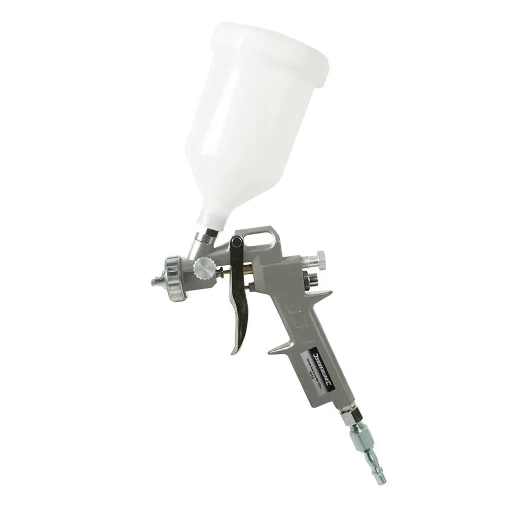 Silverline Gravity Feed Spray Gun 500ml 783124  White Rose Tools