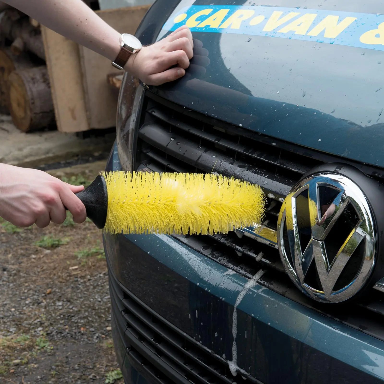 Silverline Grille and Wheel Cleaning Brush 370mm 