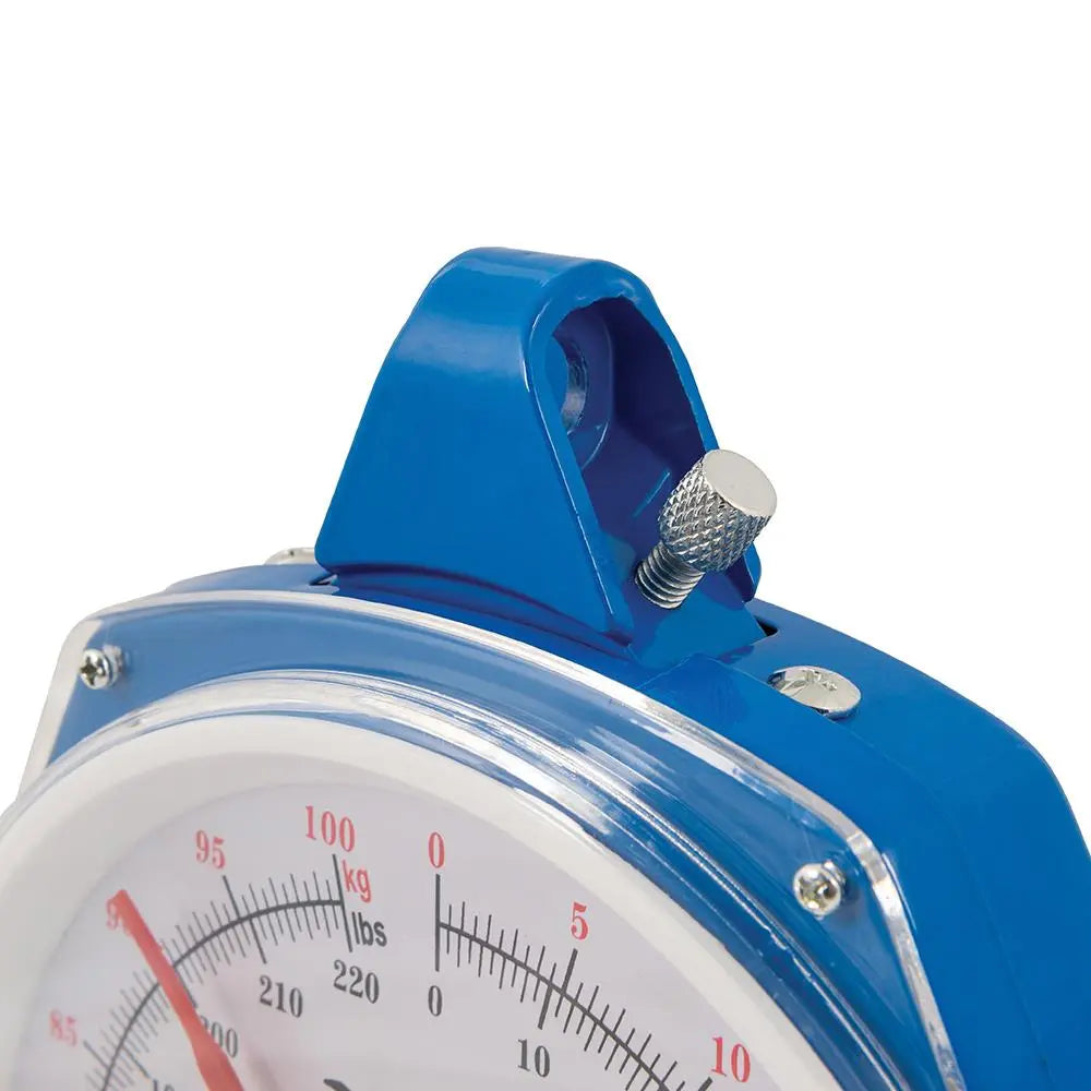 Silverline Hanging Scales Heavy Duty 100kg Metric and Imperial Rigid Hook Fishing 