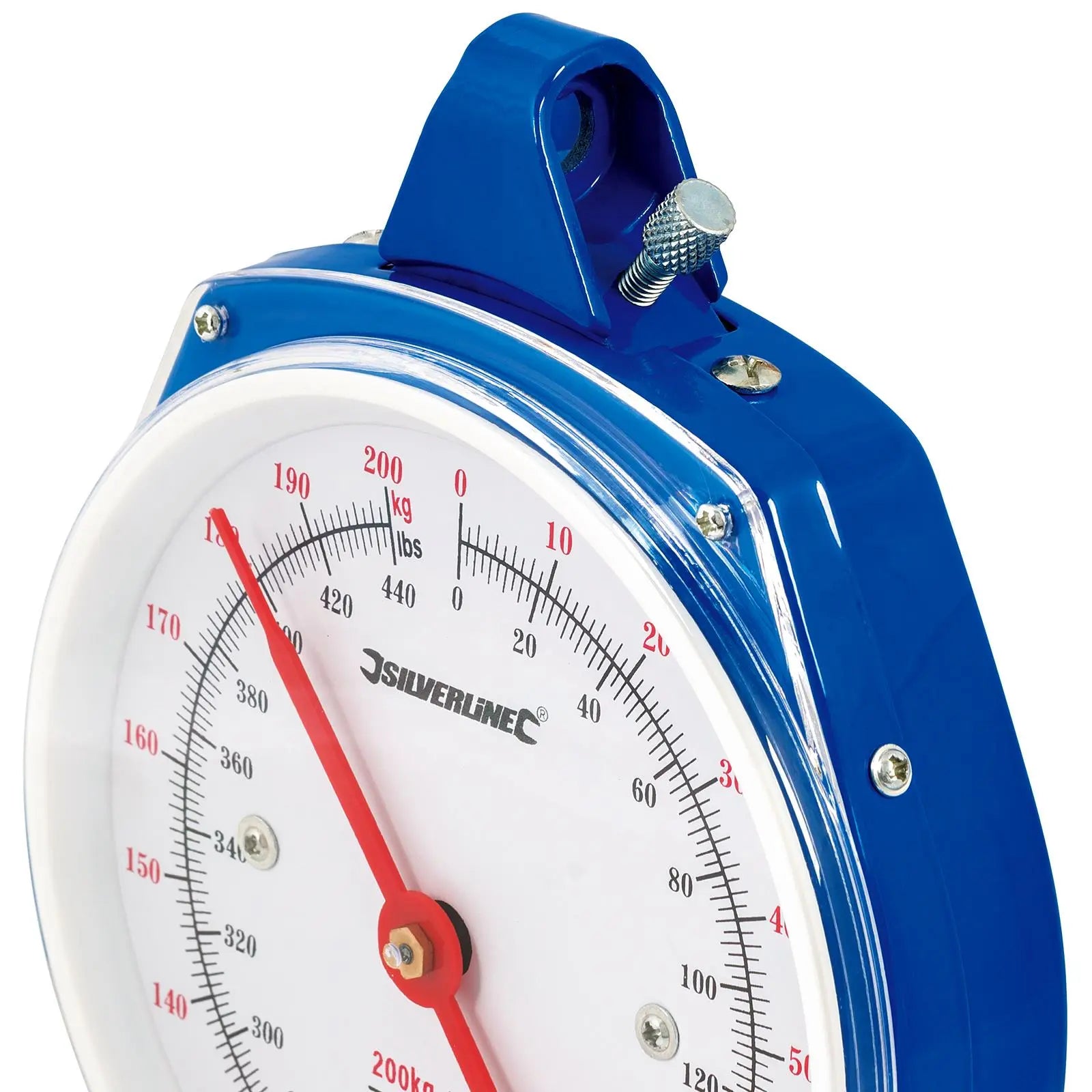 Silverline Hanging Scales Heavy Duty 200kg Metric and Imperial Rigid Hook Fishing 