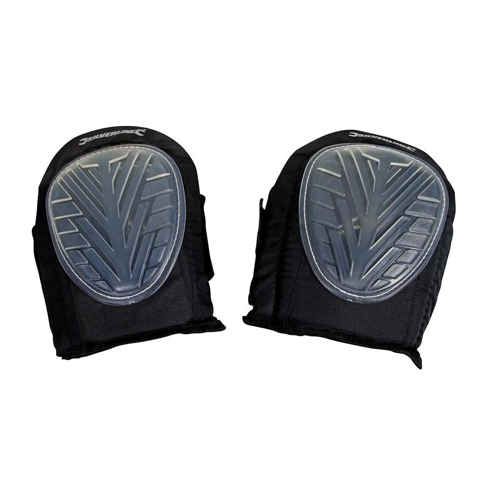 Silverline Hard Cap Gel Knee Pads Adjustable 633711  White Rose Tools