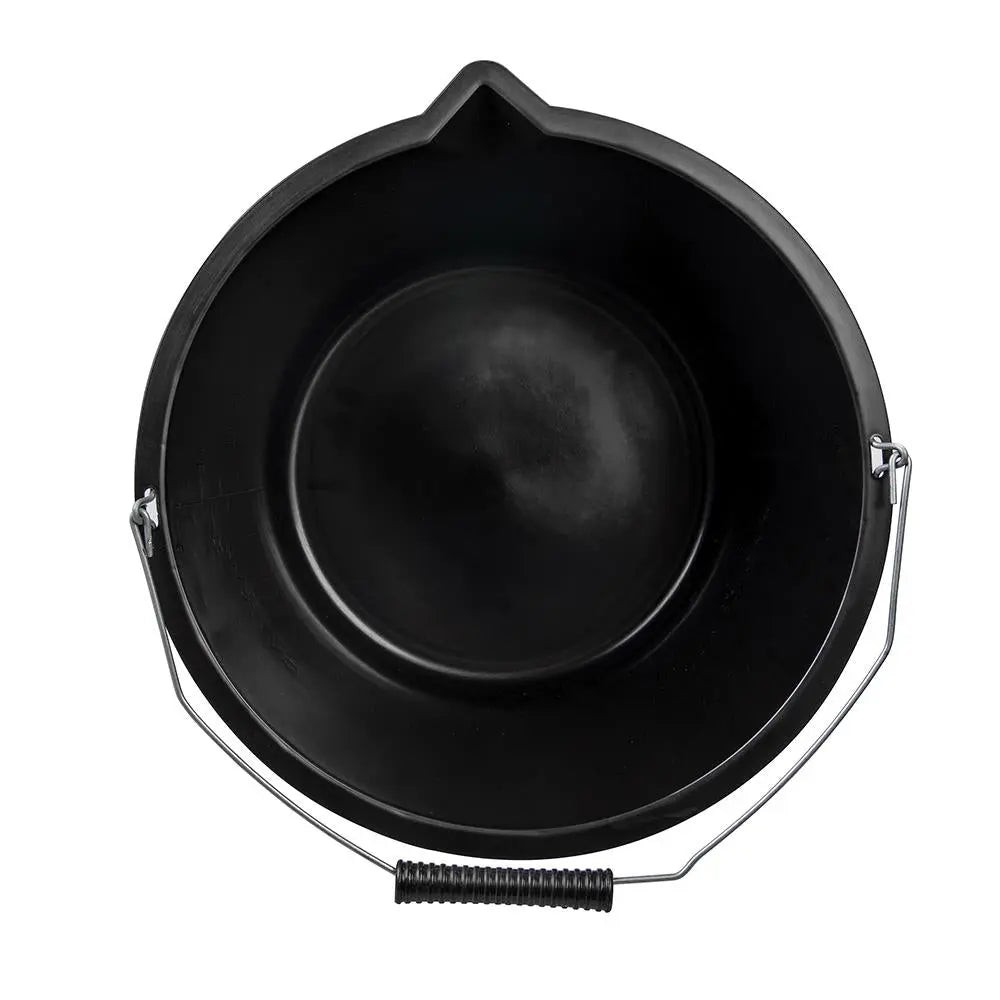 Silverline Heavy Duty Builders Bucket Black 15Ltr 999406  White Rose Tools