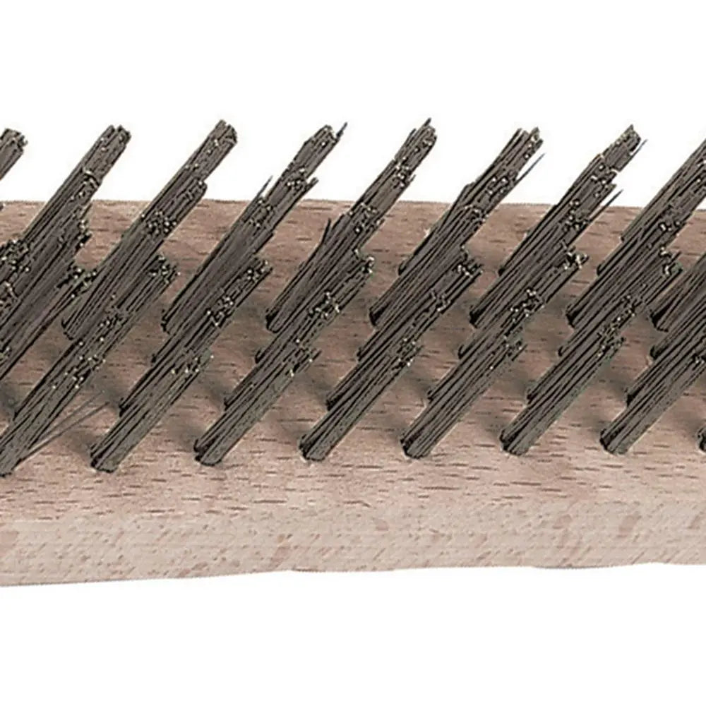Silverline Heavy Duty Wire Brush 4 Row 290mm 