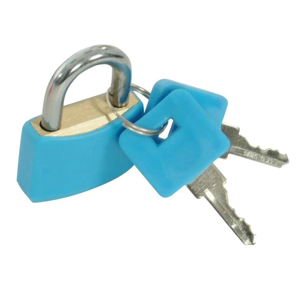 Silverline Hi-Vis Brass Padlocks Set 4pce 20mm 282715  White Rose Tools
