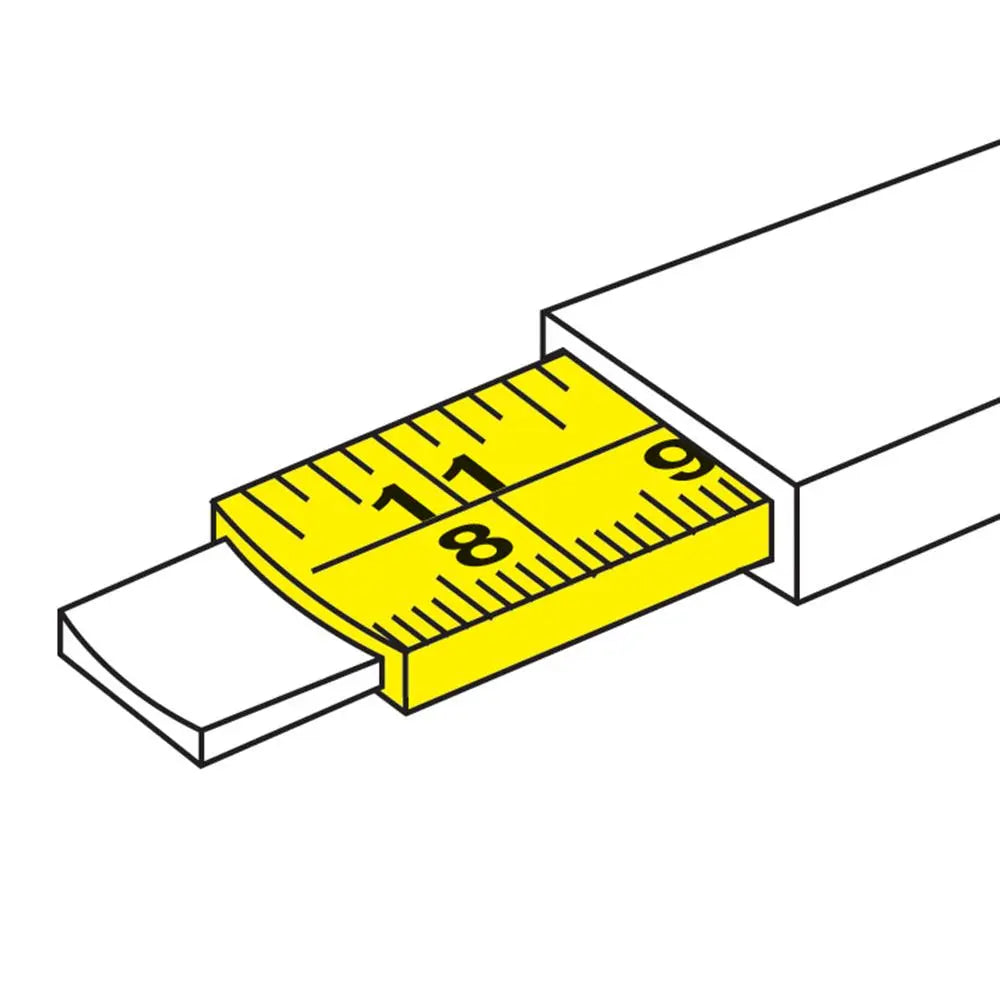 Silverline Hi-Vis Contour Tape 5m / 16ft x 19mm MT05  White Rose Tools